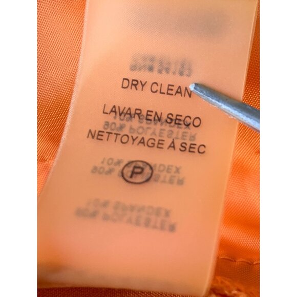 Karl Lagerfeld Paris Womens Orange Wide Leg Pants Size 6 EUC - Picture 7 of 8